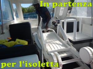 in partenza